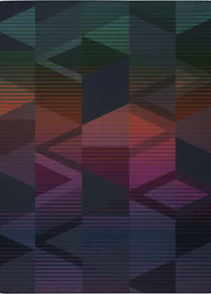 Koc bawełniano-akrylowy Biederlack - Vibes - kolorowy