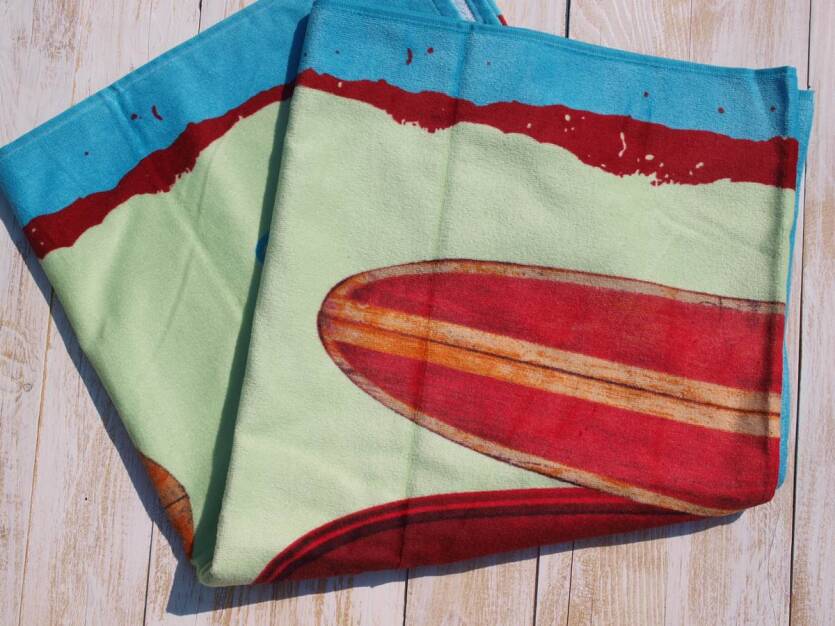 Ręcznik plażowy Karsten - Surf Board - kolorowy