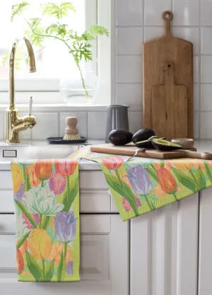 Ręcznik kuchenny tkany - Ekelund - Vårtulpaner - tulipany
