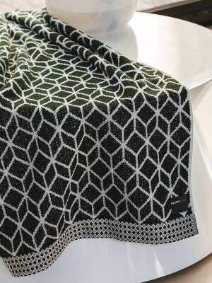Ręcznik Karsten Design - Geometric Verde - zielony