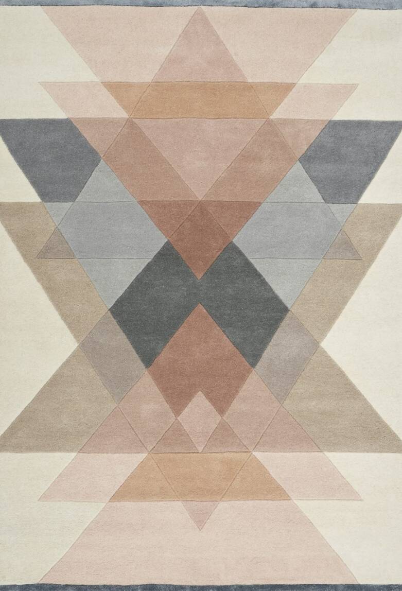 Dywan Freya powder - Linie Design - wełniany - pudrowy