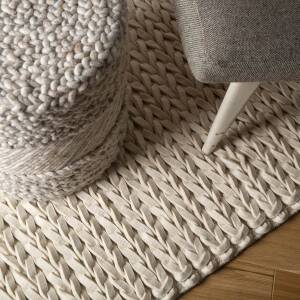 Dywan wełniany - Linea ivory - Obsession - kremowy