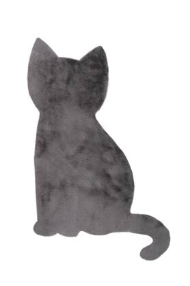 Dywanik dziecięcy - Luna grey - Obsession - w kształcie kota