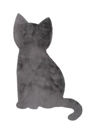 Dywanik dziecięcy - Luna grey - Obsession - w kształcie kota