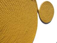 Podkładka na stół TRANCA - tekstylna bawełniana - żółta. Ręcznie tkana - Handmade