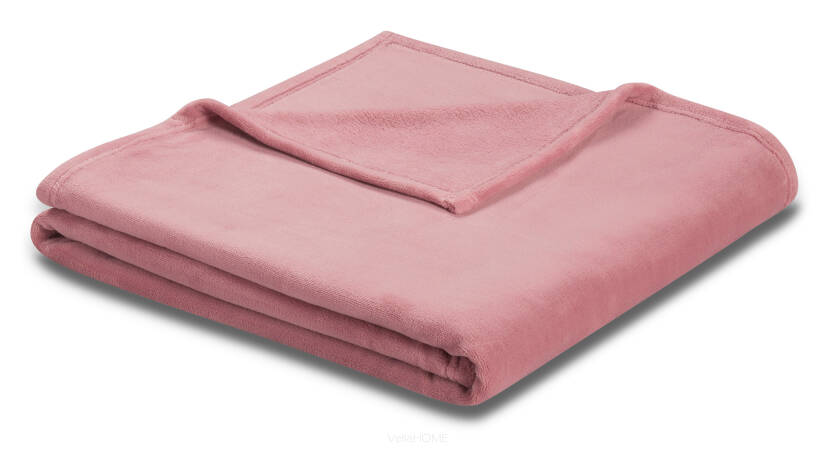 Koc z mikrofibry Biederlack - Soft & Cover - altrosa