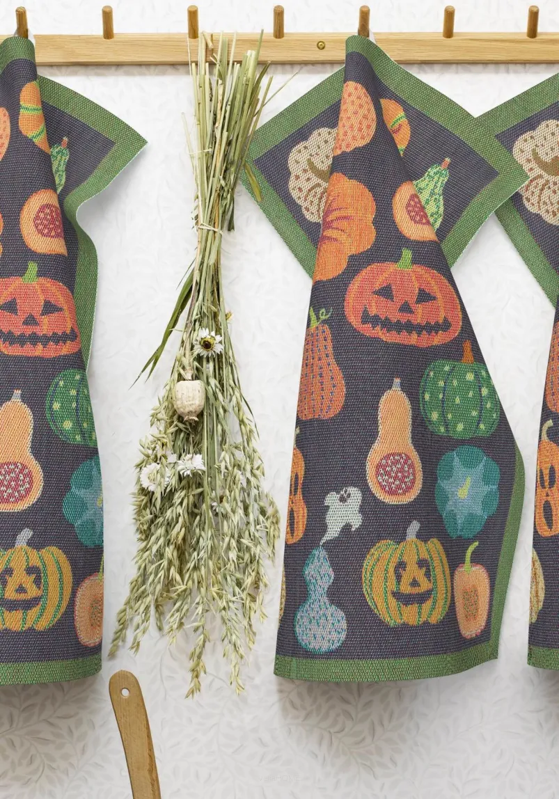 Ręcznik kuchenny tkany - Ekelund - Halloween - bawełna organiczna