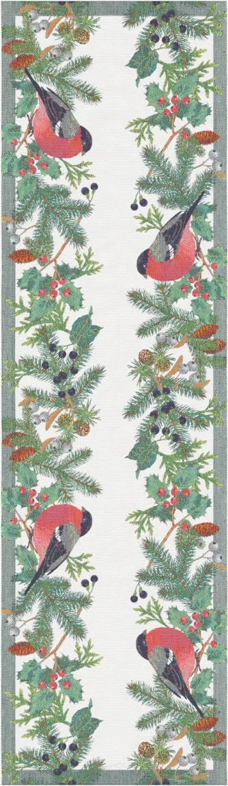 Bieżnik świąteczny tkany - Ekelund - Domherre - 2 rozmiary - bawełniany
