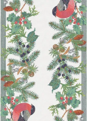 Bieżnik świąteczny tkany - Ekelund - Domherre - 2 rozmiary - bawełniany
