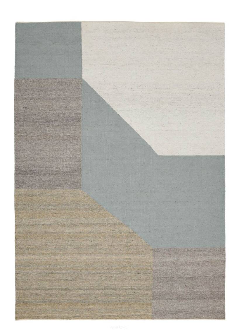 Dywan Blocchi aqua 140x200 - Linie Design - pastelowy - płaskotkany