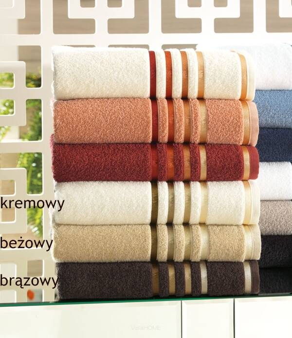 Ręcznik Karsten - Lumina - brązowy - beżowy - kremowy