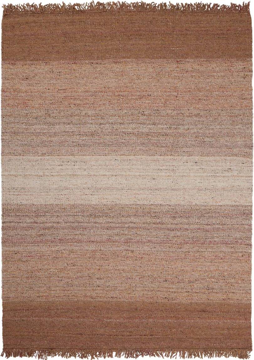 Dywan Frei ochre - Linie Design - ochrowy z frędzlami