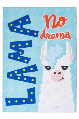 Dywan Torino Kids - No Drama Lama - Obsession - niebieski