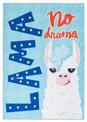 Dywan Torino Kids - No Drama Lama - Obsession - niebieski