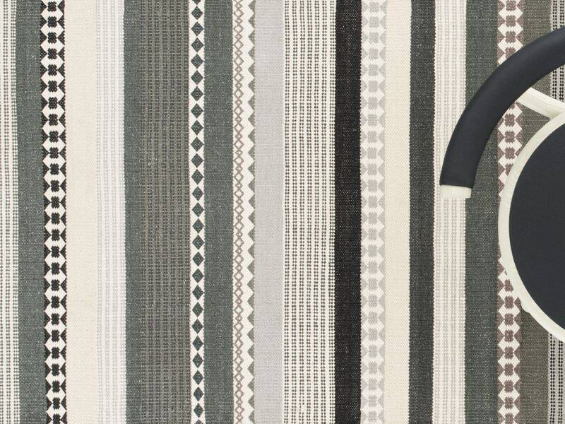 Dywanik - chodnik - Hibiscus Grey - Linie Design - szary - bawełniany