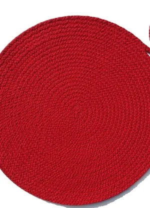 Podkładka na stół TRANCA - okrągła - czerwona