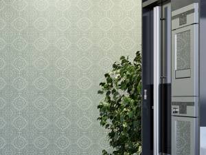 Tapeta tekstylna Karsten Wall Decor - Laconia verde - bawełniana