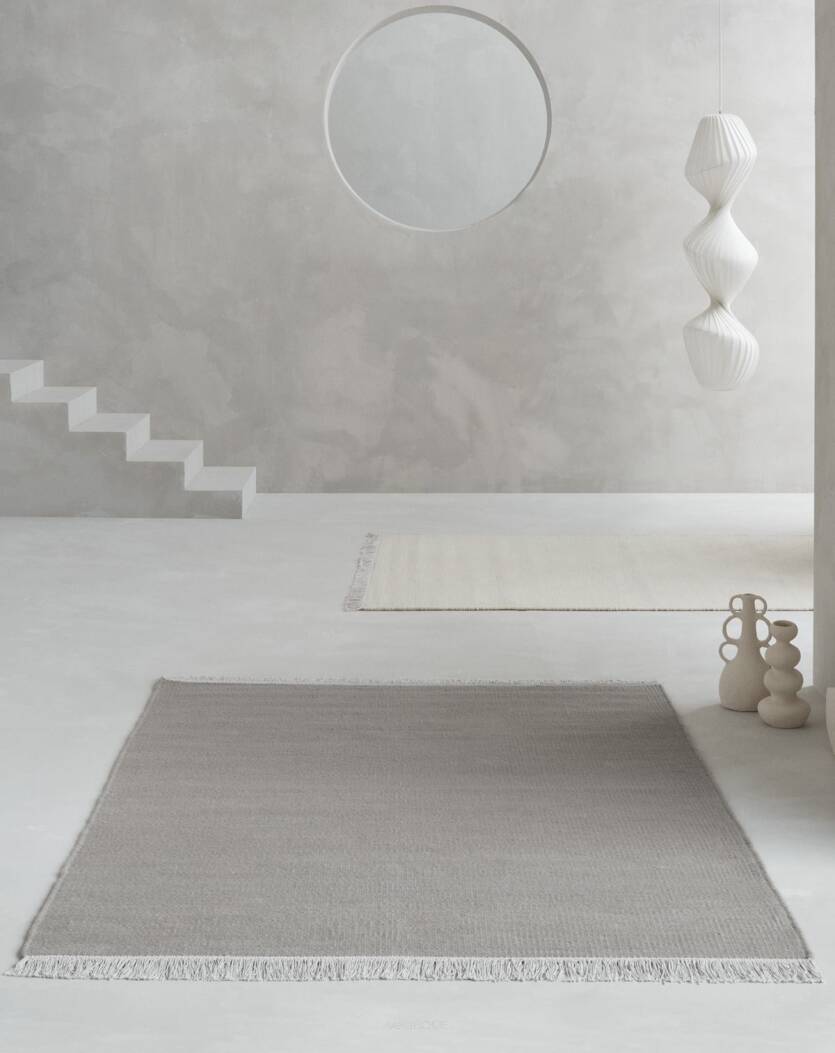 Dywan Birla grey - Linie Design - wełniany - szary