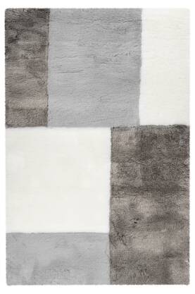 Dywan futerkowy Samba patch taupe - Obsession - szaro - taupe