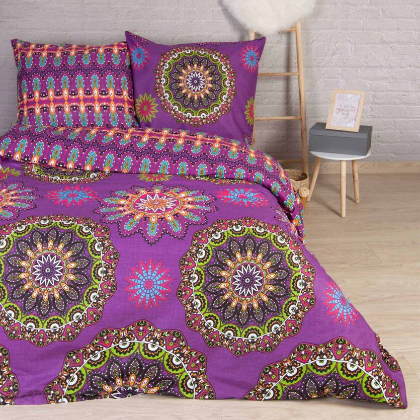 Pościel bawełniana Hula pink 200x220 Cottonlove exclusive