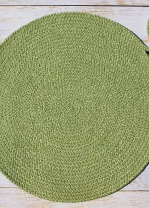 Podkładka na stół Tranca - okrągła - blado-zielona