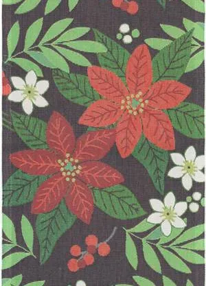 Bieżnik świąteczny tkany - Ekelund - Rödblome - bawełniany