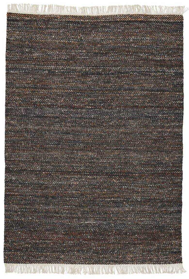 Dywan Molteno mixed - Linie Design - czarny - kolorowy