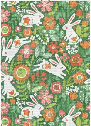Ręcznik kuchenny tkany - Ekelund - Hoppe Hare - w zajączki