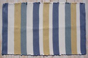 Dywanik Riscas Pastels - pastelowy - niebiesko - żółty