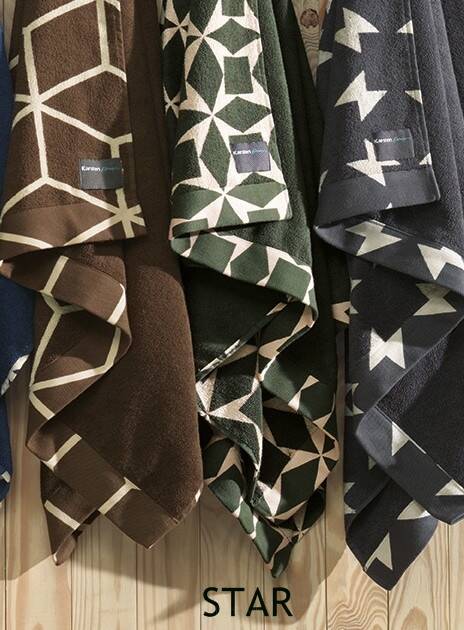 Ręcznik Karsten Design - Rusty - Star - zielony