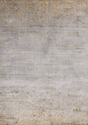 Dywan Dotto Ochre - Linie Design - szaro - żółty