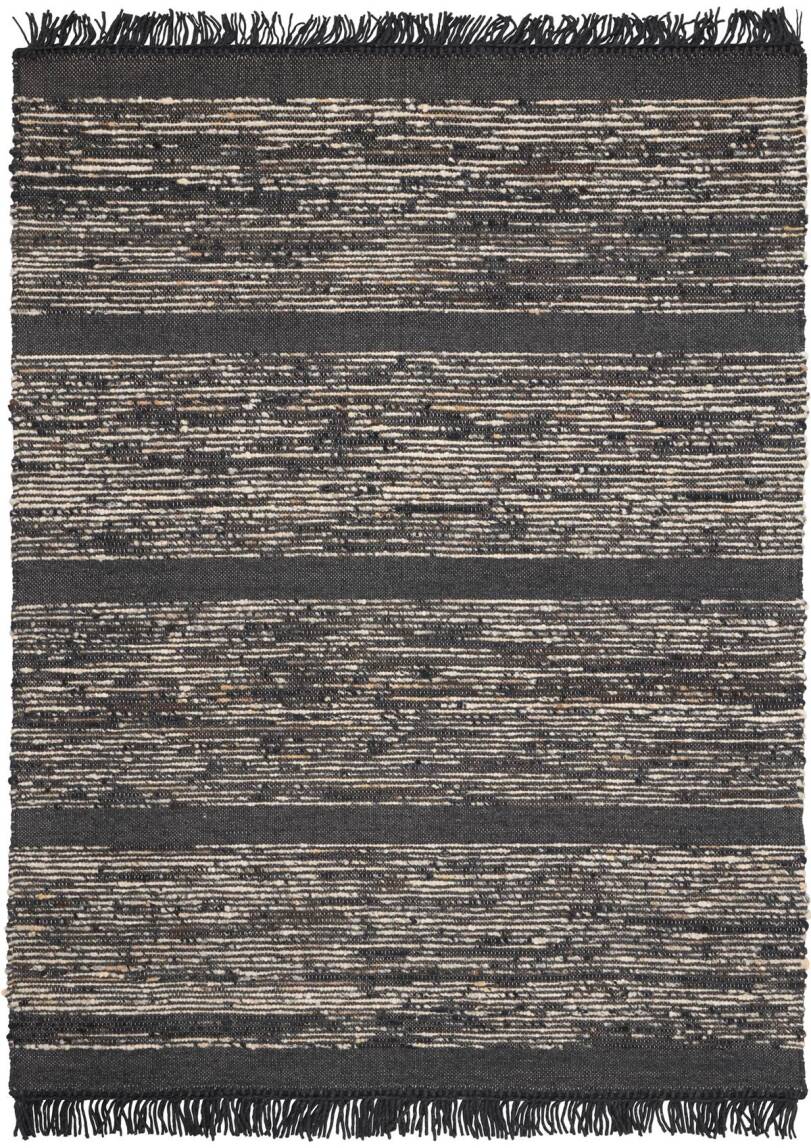 Dywan wełniany Gorm charcoal - Linie Design - ręcznie tkany