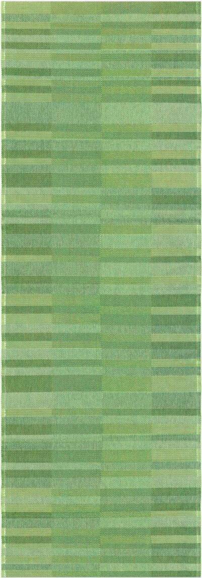 Chodnik bawełniany tkany - Ekelund  - Solkullen - zielony w pasy