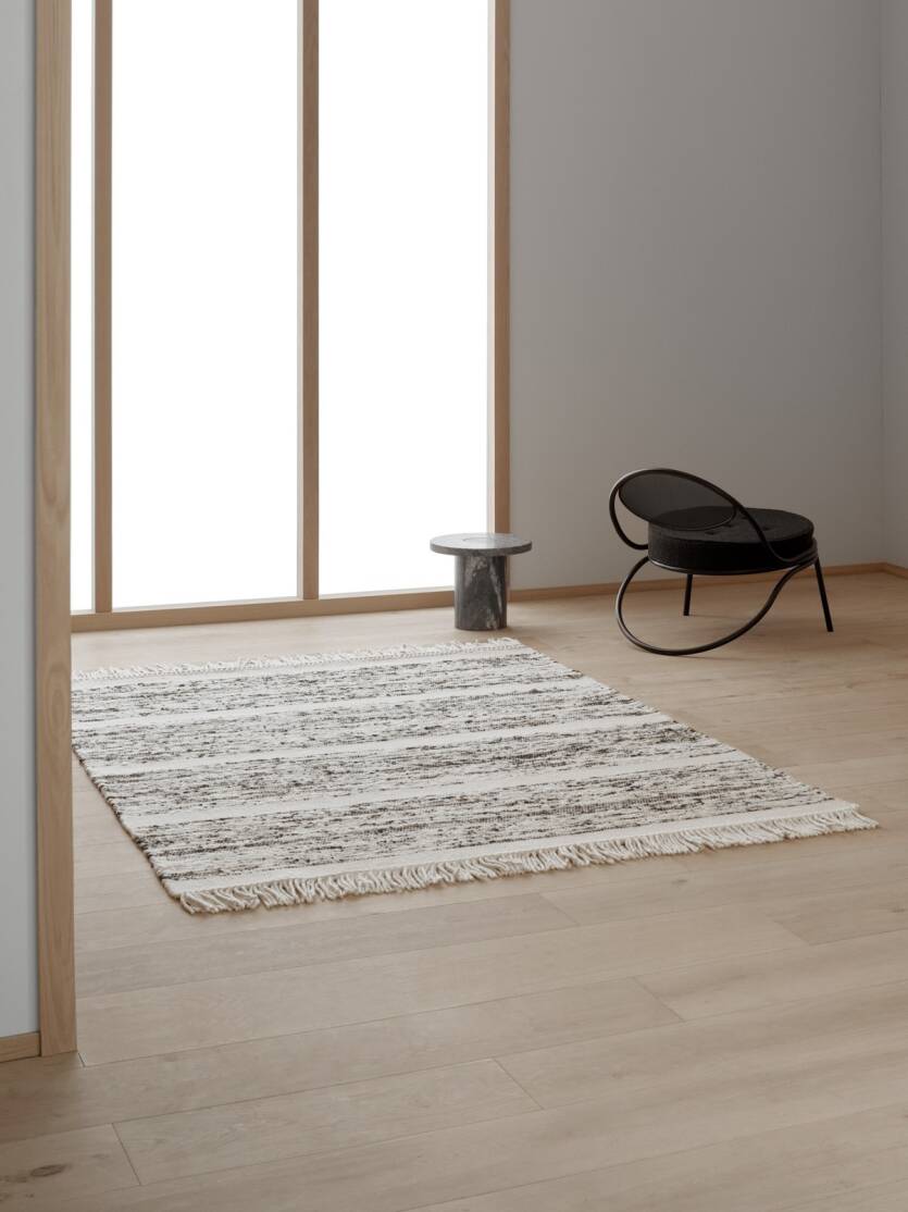 Dywan wełniany Gorm ivory  - Linie Design - ręcznie tkany