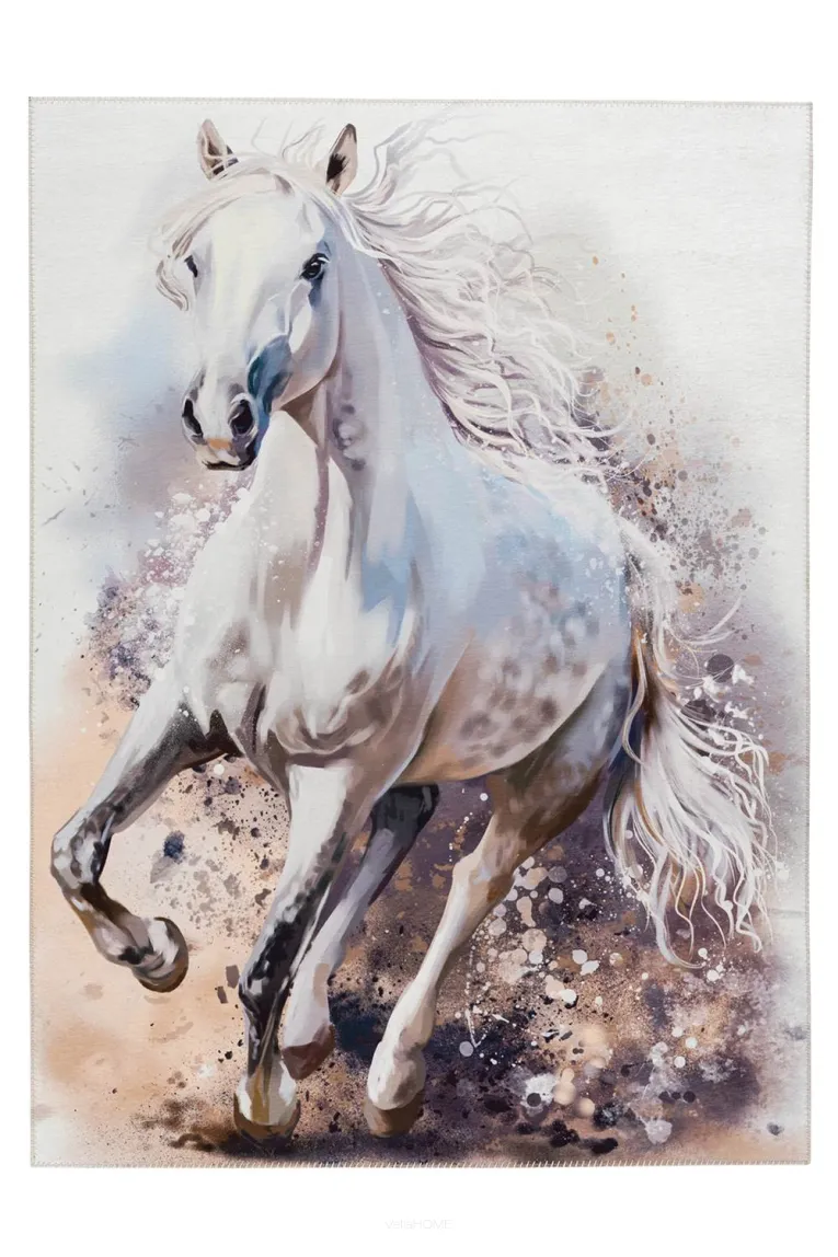 Dywan Torino Kids - White Horse - Obsession - z białym koniem