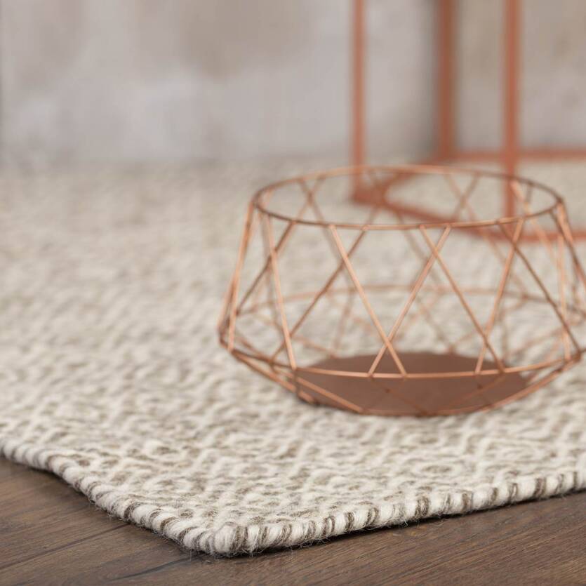 Dywan Jaipur Taupe - Obsession - Jai 334 - wełniany - ecru - taupe
