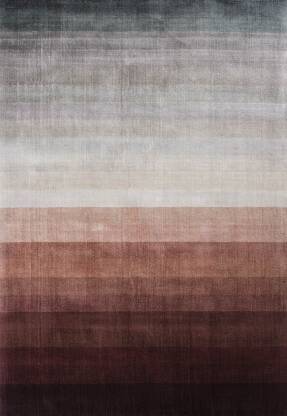Dywan Combination Peach - Linie Design - brzoskwiniowy-szary - z wiskozy