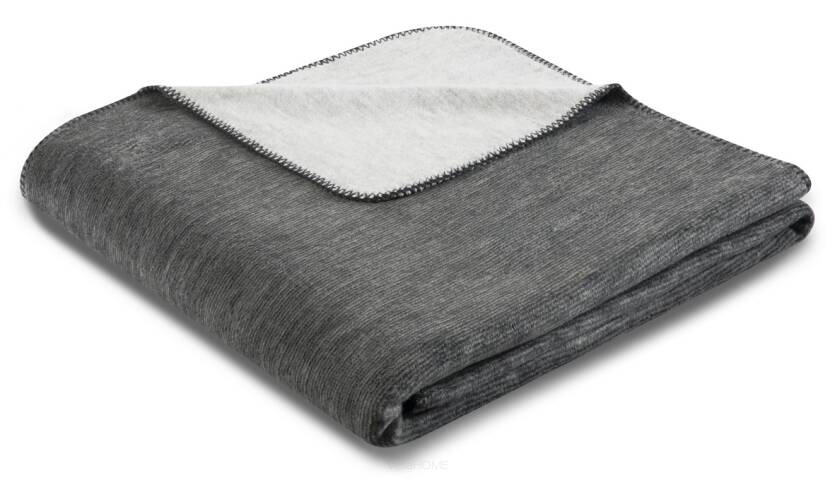 Koc Biederlack - Duo Cotton Melange - antracytowo-szary
