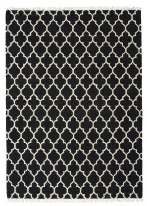 Dywan Arifa black - Linie Design - czarny - marokańska koniczynka