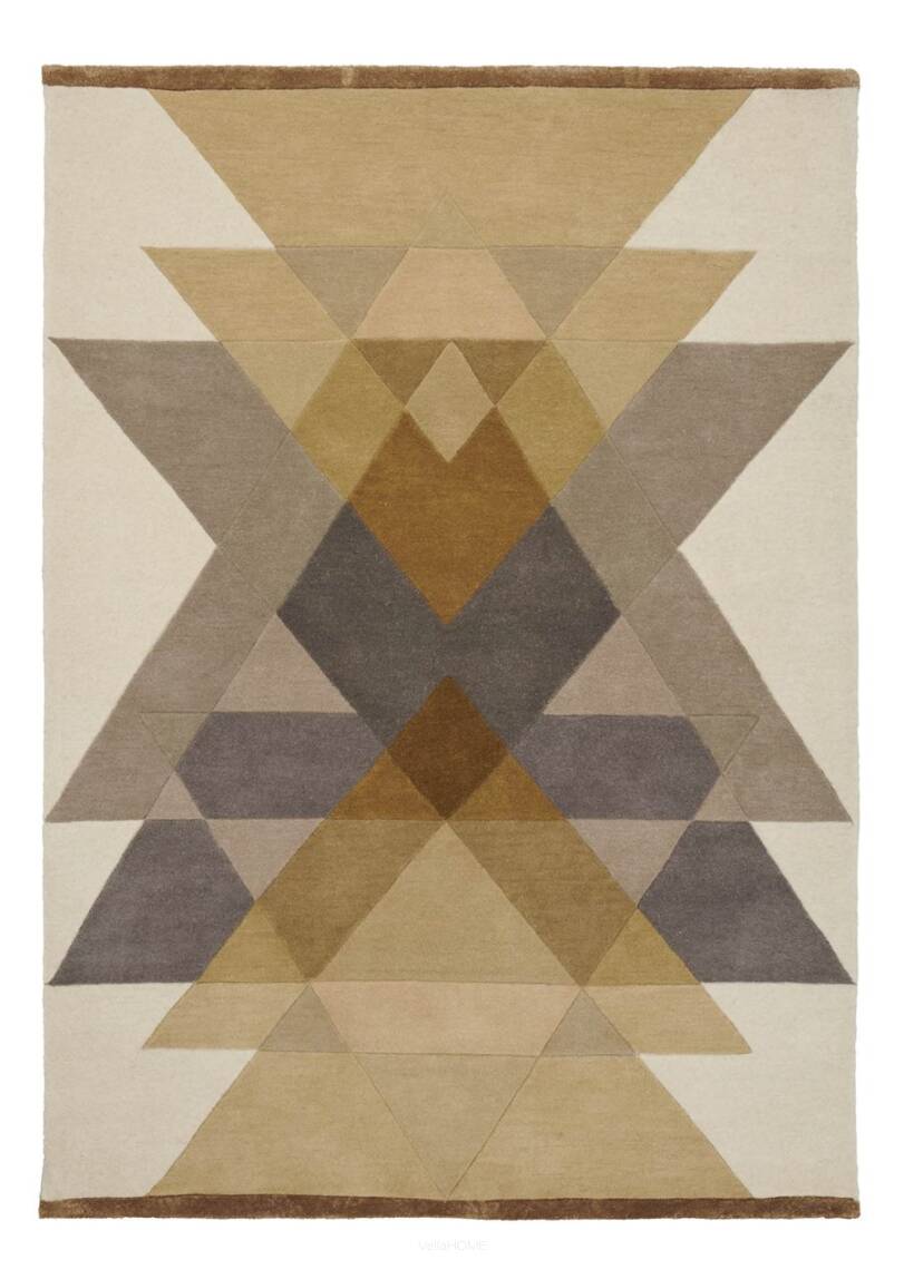 Dywan Freya mustard - Linie Design - wełniany - musztardowy