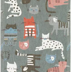 Ręcznik kuchenny tkany - Ekelund - Katter - z kotami