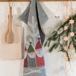 Ręcznik kuchenny tkany - Ekelund - Tomtemöte - świąteczny