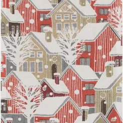 Bieżnik świąteczny tkany - Ekelund - Snöstad - bawełniany