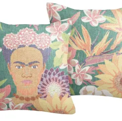 Poszewka z bawełny organicznej - Ekelund - Frida Kahlo - flores