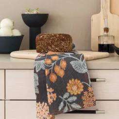 Ręcznik kuchenny tkany - Ekelund - Ottebol - w kwiaty